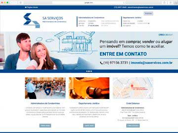 Site institucional e responsivo para administradora de condomínios.